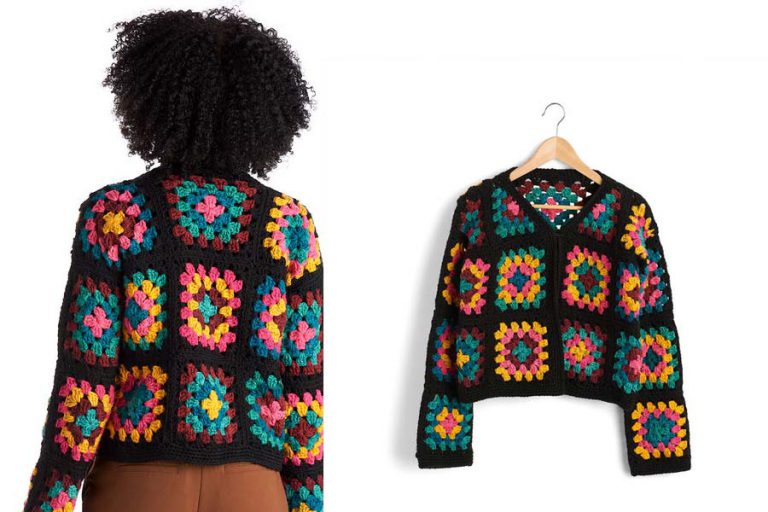 Granny Square Jacket Crochet Free Pattern