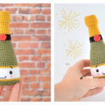 Champagne Bottle Amigurumi Free Crochet Pattern