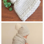 Crochet Cable Hat Free Pattern and Video Tutorial