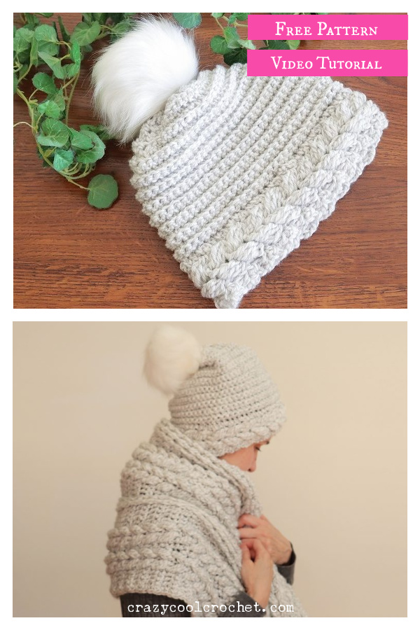 Crochet Cable Hat Free Pattern and Video Tutorial