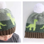 Crochet Dinosaur Hat FREE Pattern