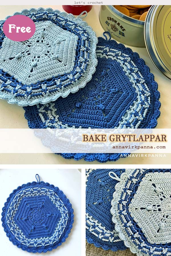 Crochet Easy Bake Potholders Free Pattern