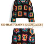 Granny Square Jacket Crochet Free Pattern