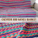 Crochet Chevron and Waves Blanket Free Pattern