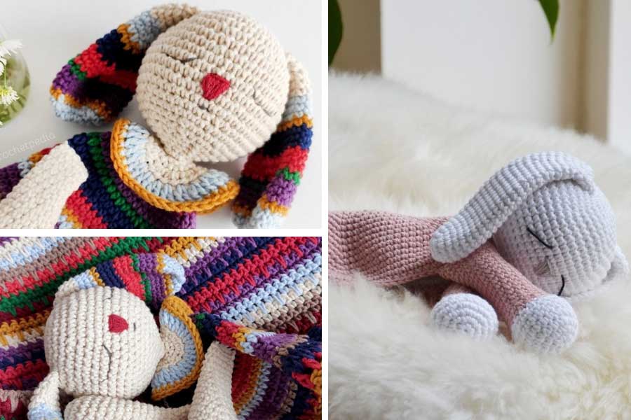 Bunny - Baby Comforter Lovey Crochet Free Pattern