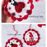 Crochet Valentine’s Day Ornaments Free Pattern