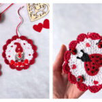 Crochet Valentine’s Day Ornaments Free Pattern