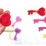 Key to My Heart Applique Free Crochet Pattern