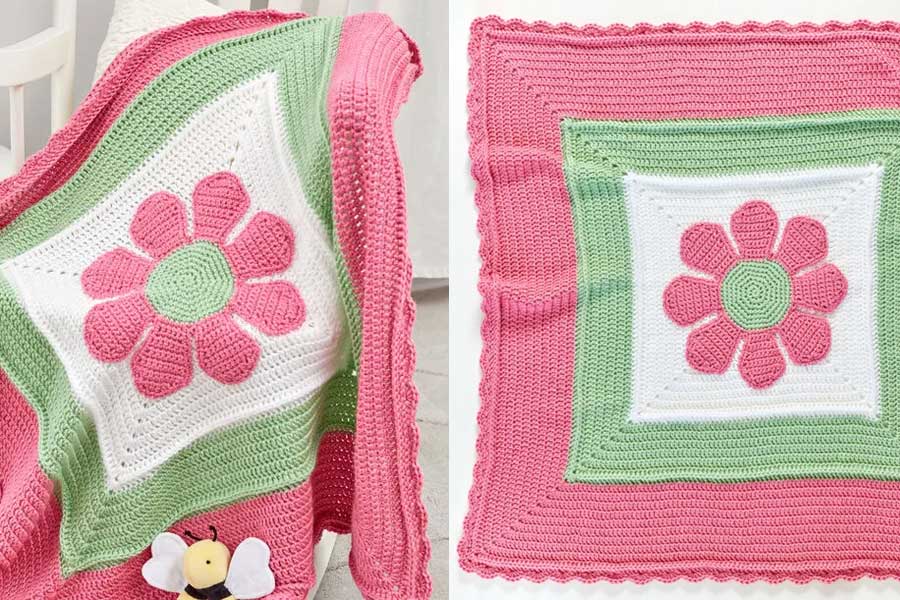 In Full Bloom Baby Afghan – FREE crochet pattern