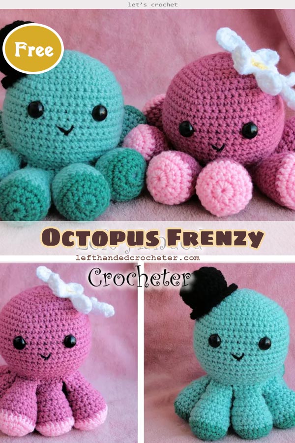 Crochet Octopus Frenzy Free Pattern