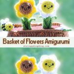 Crochet Basket of Flowers Amigurumi Free Pattern