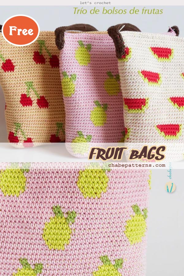 Tapestry Fruit Bag Crochet Free Pattern