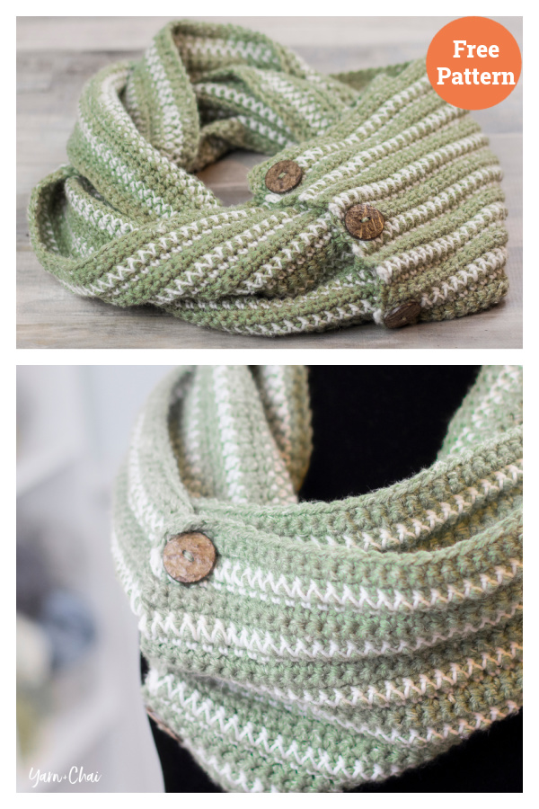 Anya Infinity Scarf Crochet Free Pattern