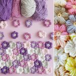 Crochet Puff Stitch Flowers Free Pattern