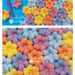 Crochet Puff Stitch Flowers Free Pattern and Video Tutorial