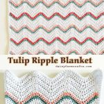 Crochet Tulip Ripple Blanket Free Pattern