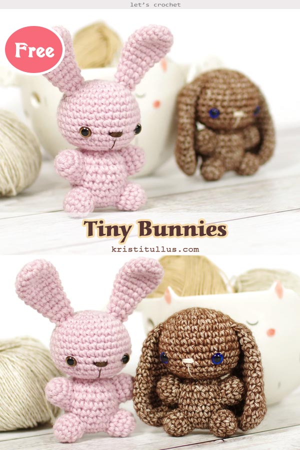 Crochet Tiny Bunnies Free Pattern