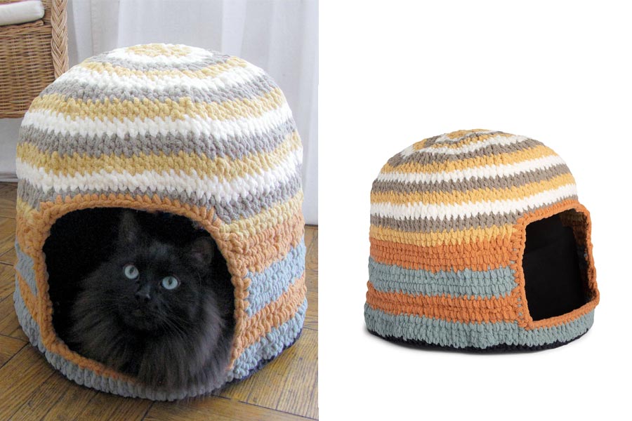 Crochet Pet Cat Nest Free Pattern