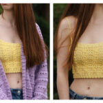 Crochet Cable Crop Top Free Pattern