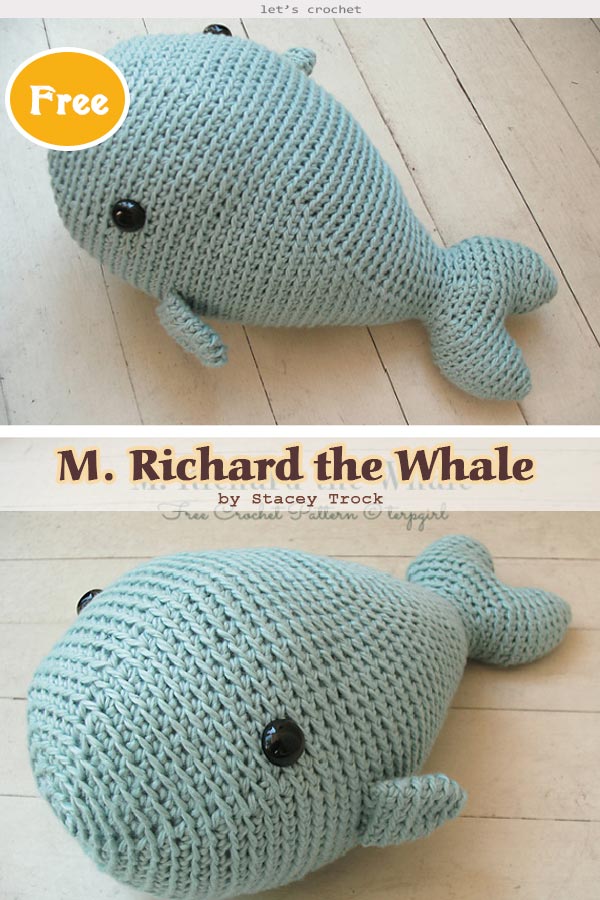 M. Richard the Whale Crochet Free Pattern