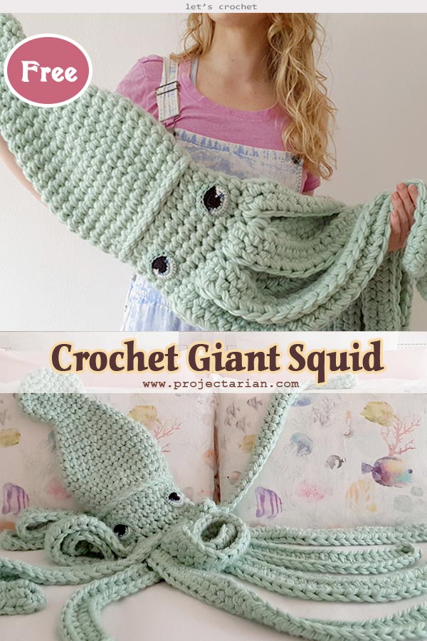 Crochet Giant Squid Free Pattern