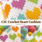 C2C Crochet Cushion: A Perfect Heart Match Free Pattern