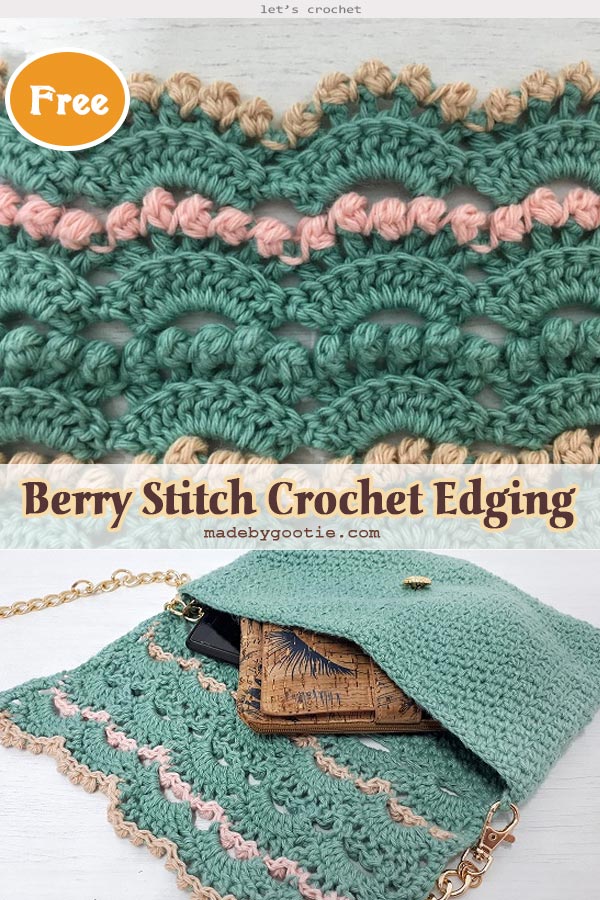 Berry Stitch Crochet Edging Free Tutorial Pattern