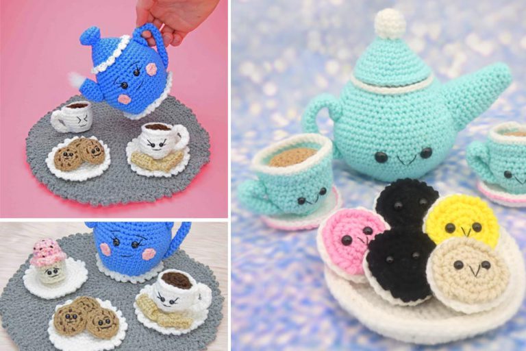 2 Tea Set Amigurumi Crochet Free Pattern
