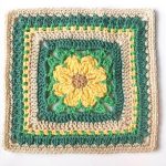 Daisy Afghan Square Crochet Free Pattern