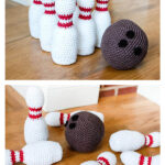 Bowling Pin and Ball Free Crochet Pattern