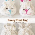 Crochet Bunny Treat Bag Free Pattern