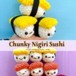 Crochet Chunky Nigiri Sushi Free Pattern