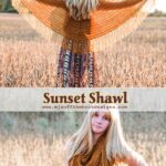 Crochet Sunset Shawl Free Pattern