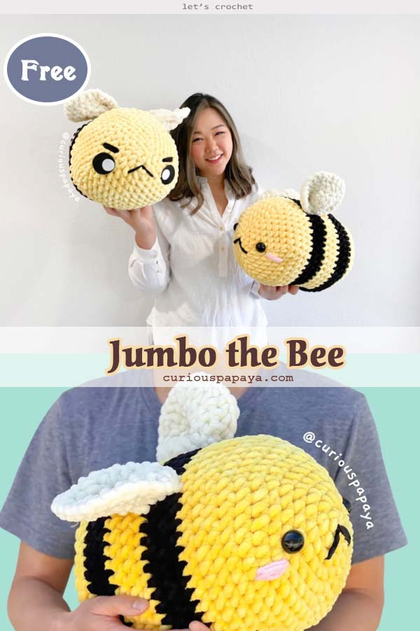 Jumbo the Bee Crochet Free Pattern