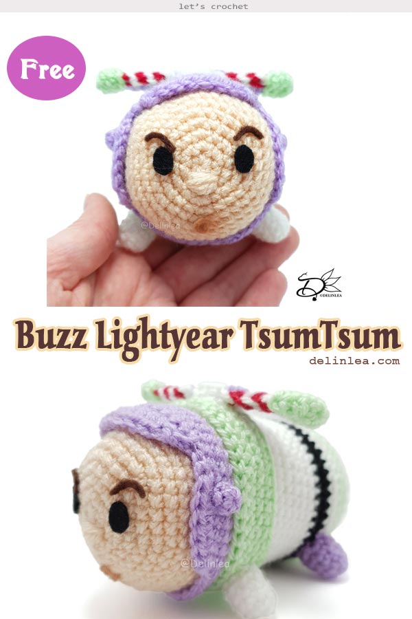 Buzz Lightyear TsumTsum Crochet Free Pattern