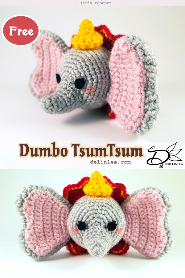 Dumbo TsumTsum Crochet Free Pattern