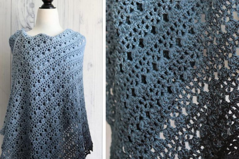 Oceans Shawl Crochet Free Pattern