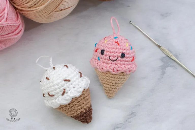 Ice Cream Amigurumi Crochet Free Pattern