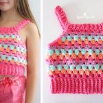 Crochet Granny Stitch Tank Top Free Pattern