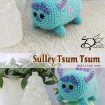 Sulley Tsum Tsum  Crochet Free Pattern