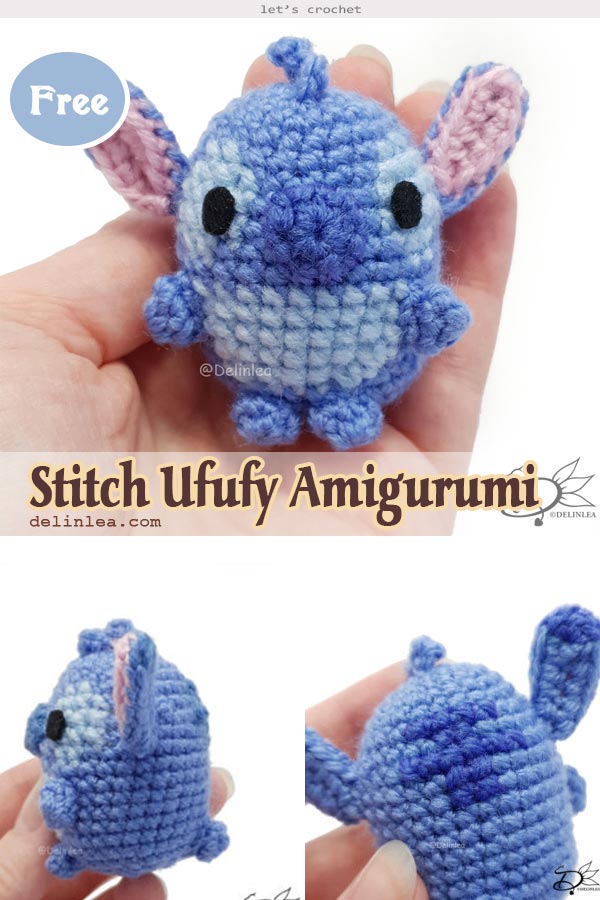 Stitch Ufufy Amigurumi Crochet Free Pattern