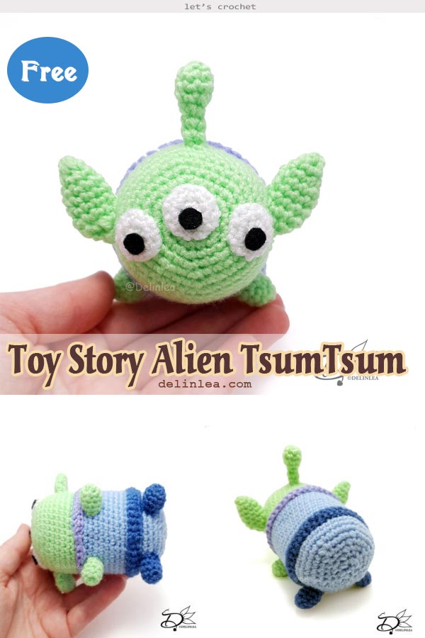 Toy Story Alien TsumTsum Crochet Free Pattern