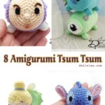 8 Amigurumi Tsum Tsum Crochet Free Pattern