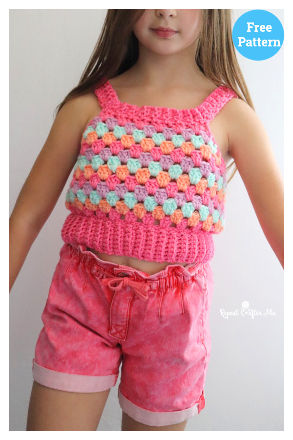 Crochet Granny Stitch Tank Top Free Pattern