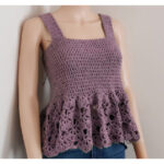 Falling Fans Tank Top Crochet Free Pattern
