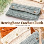 Herringbone Crochet Clutch Free Pattern