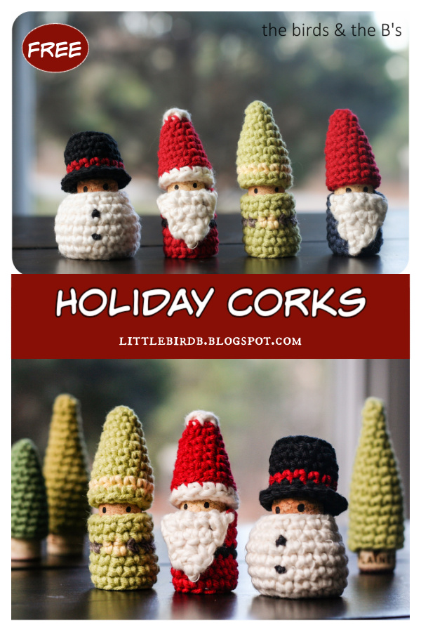 Holiday Corks Free Crochet Pattern