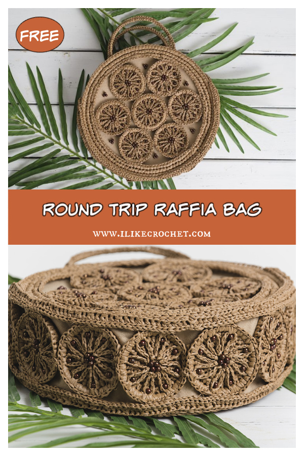 Round Trip Raffia Bag Free Crochet Pattern
