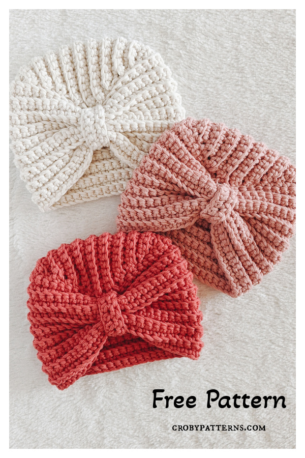 Turban Hat Free Crochet Pattern