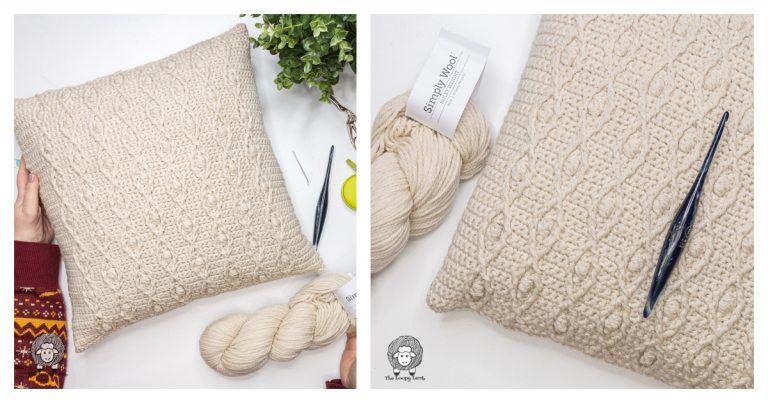 Ahead of the Curve Throw Pillow Free Crochet Pattern